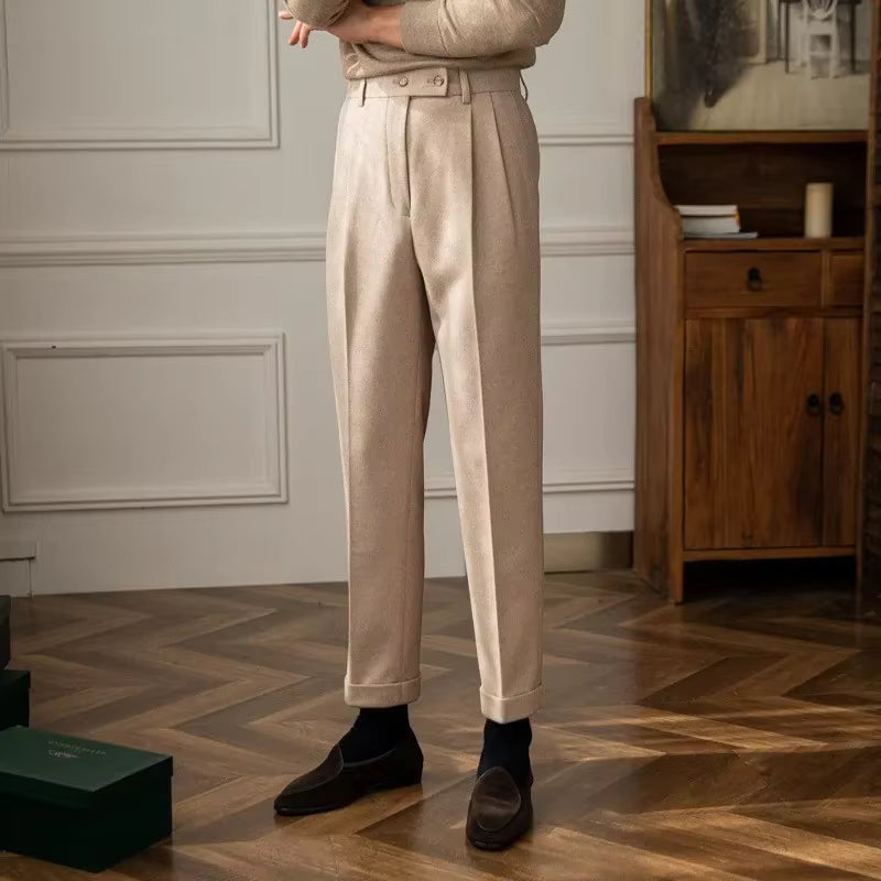 Cavendish Tailored Wool Trousers