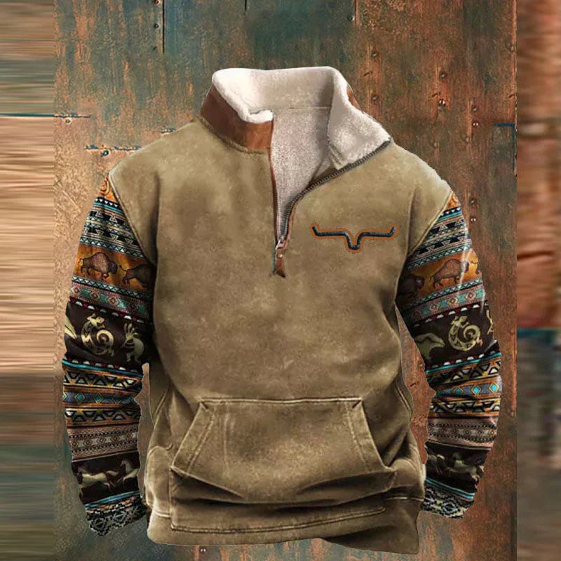 The Cavendish Quarter-Zip vintage Pullover